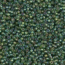 Miyuki rocailles Perlen 11/0 - Silver lined olive ab 11-1026